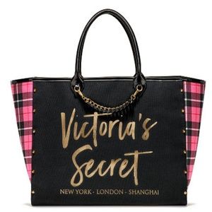 💕NWT NIB Victoria's Secret Tote Pink Plaid